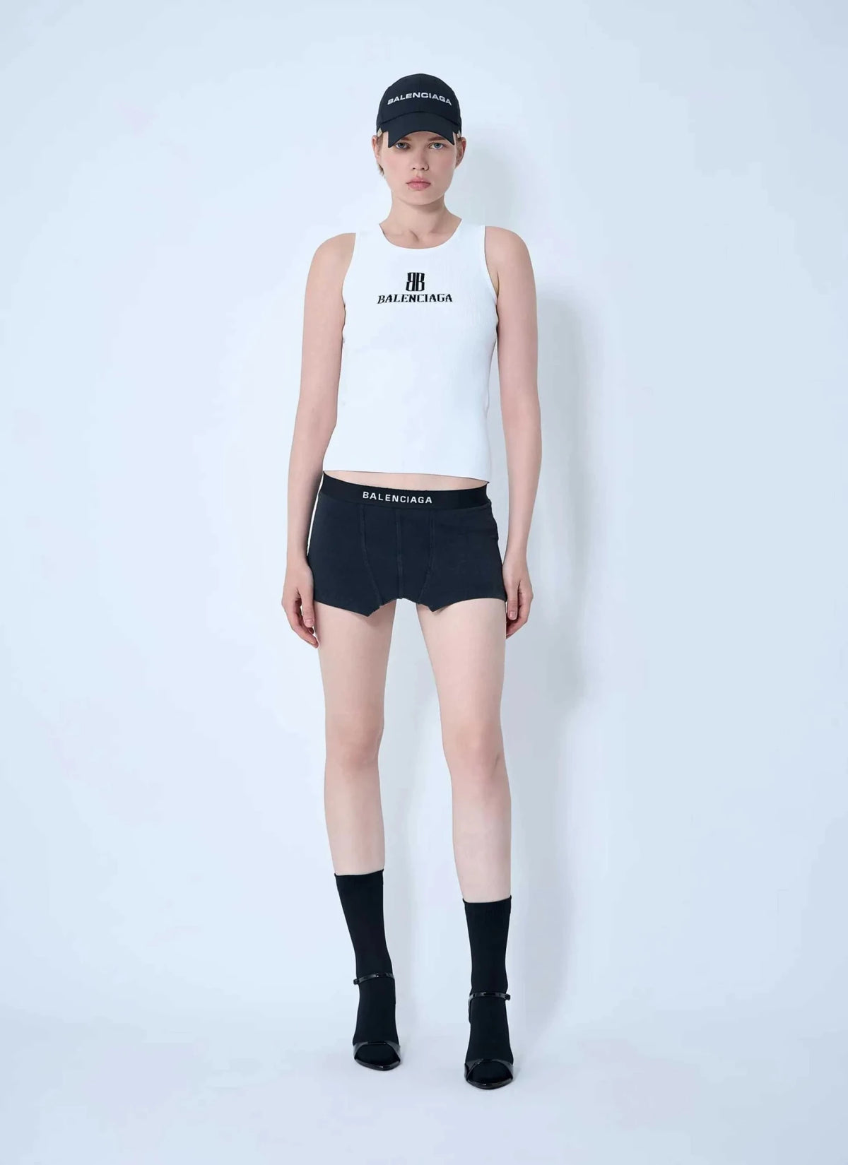 Balenciaga Women Cut-Off Brief Mini Skirt - Maven Couture IncBottoms / Skirts
