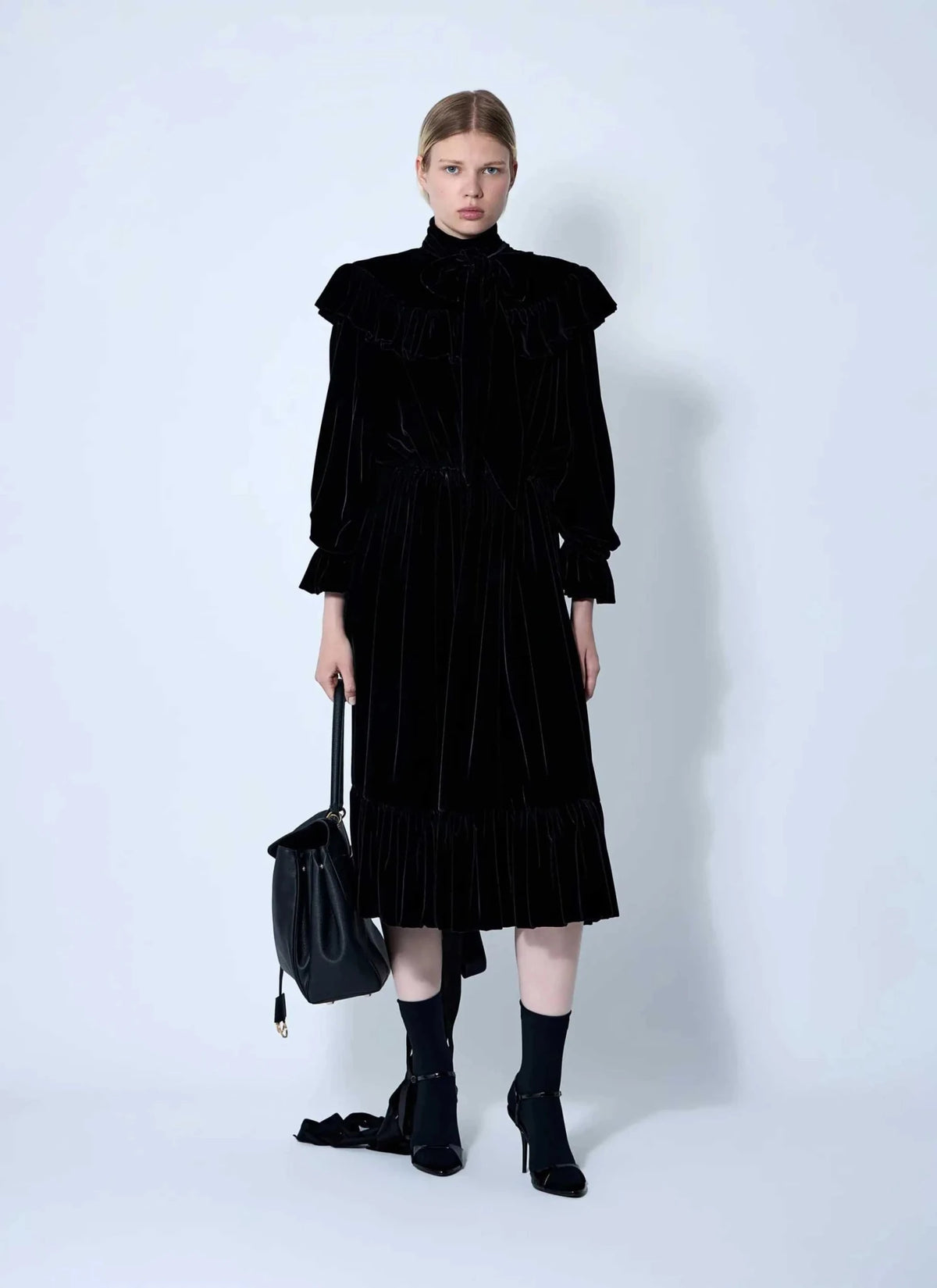Balenciaga Women Lace-Up Dress