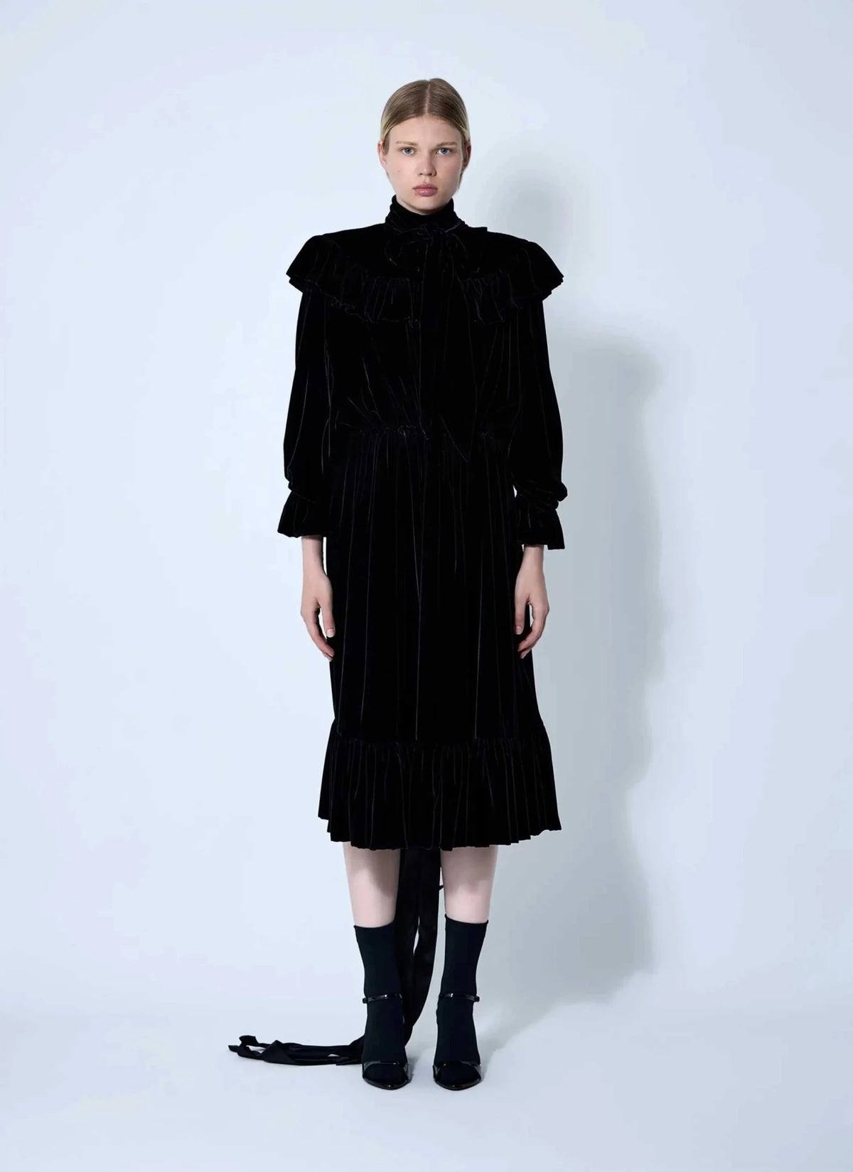 Balenciaga Women Lace-Up Dress