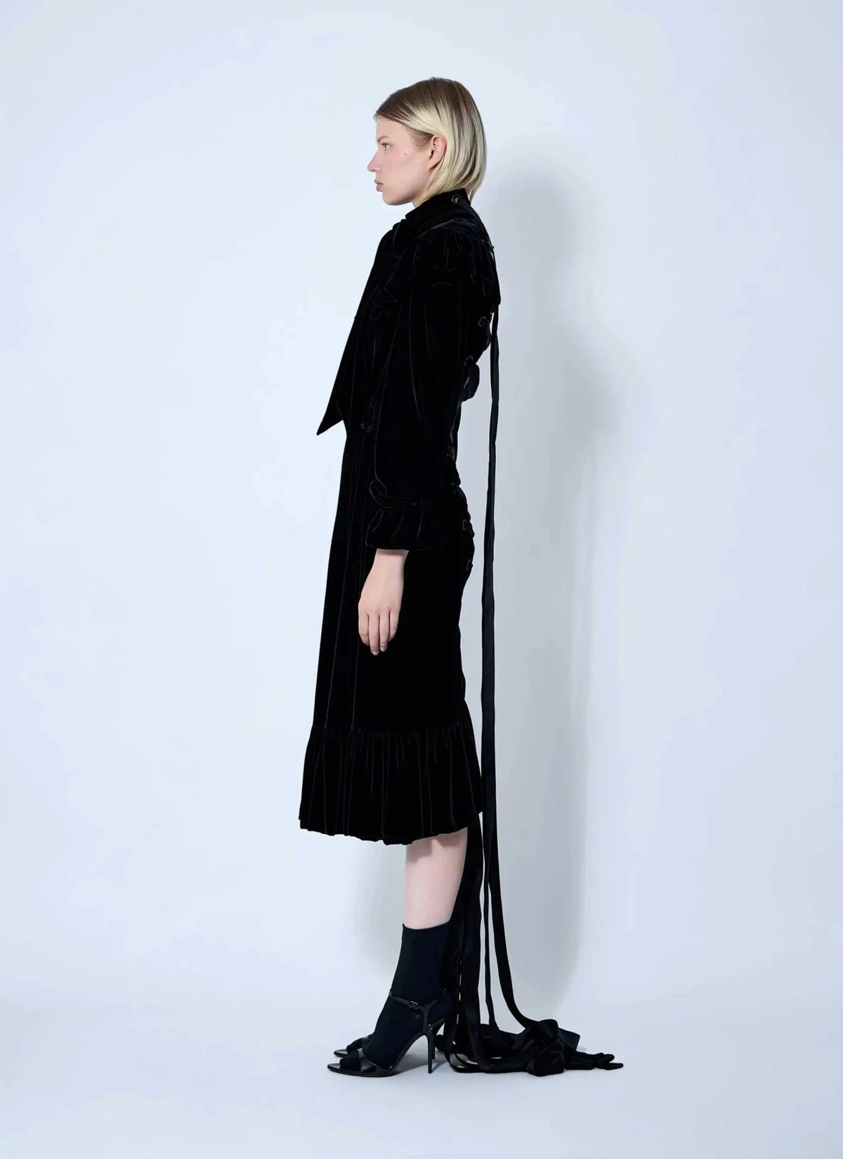 Balenciaga Women Lace-Up Dress
