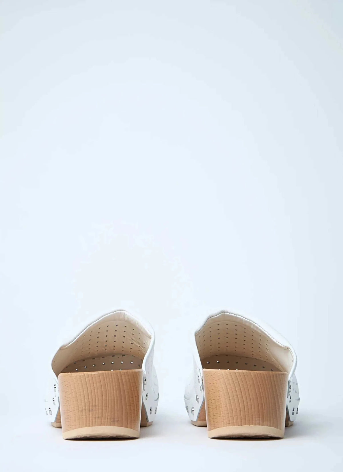 Balenciaga Women Perforated Heeled Clogs - Maven Couture IncShoes / Athletic