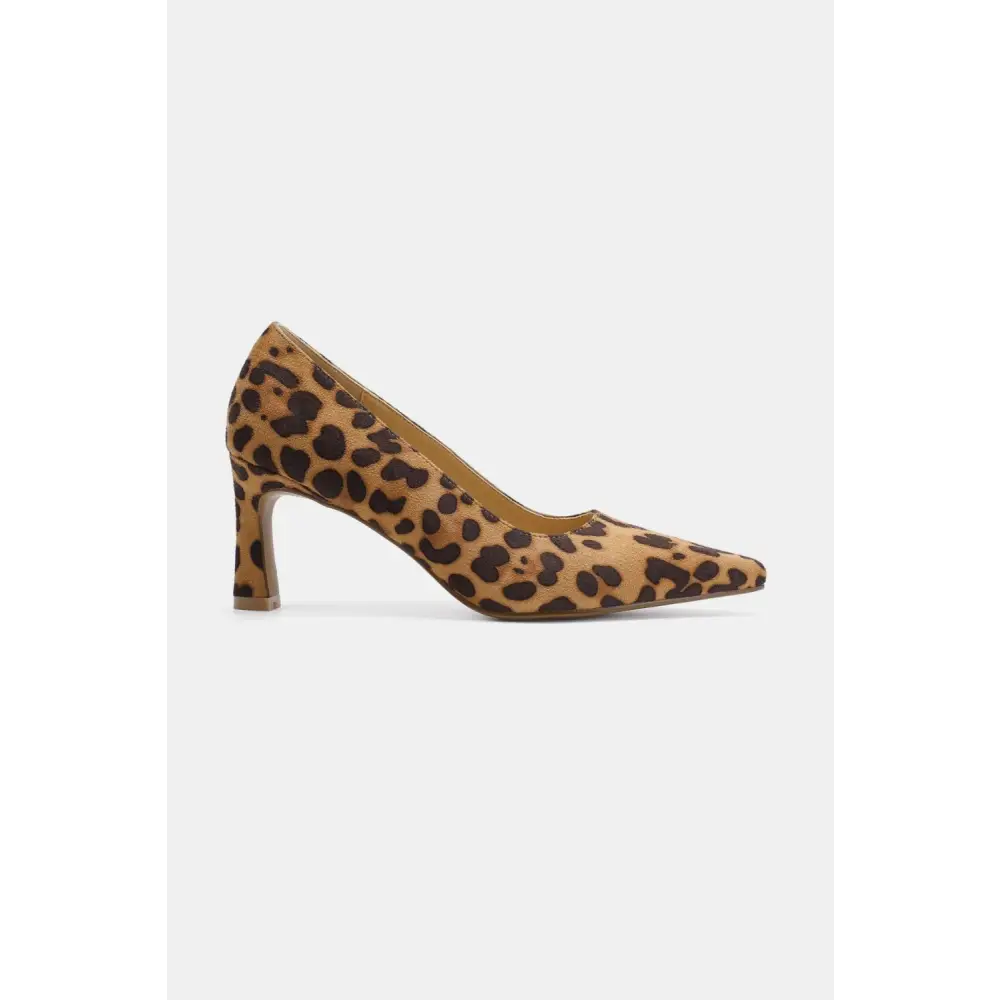 Elevate your look with luxury fashion for women in leopard point toe pumps $47.99 faux suede leopard point toe pumps