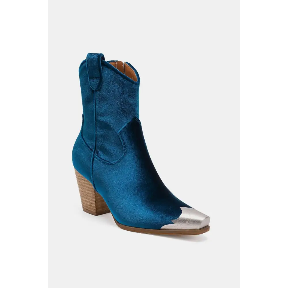 Luxury fashion velvet block heel boots for timeless elegance $66.99 step into style and elevate your wardrobe