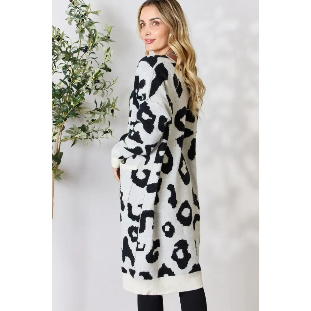 Leopard print cardigan a chic staple in luxury fashion for women $31.44 this captivating cardigan features a bold