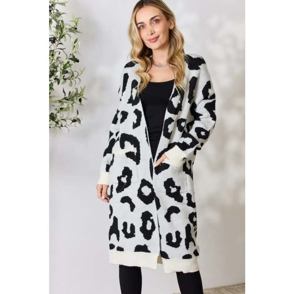 Leopard print cardigan a chic staple in luxury fashion for women $31.44 this captivating cardigan features a bold