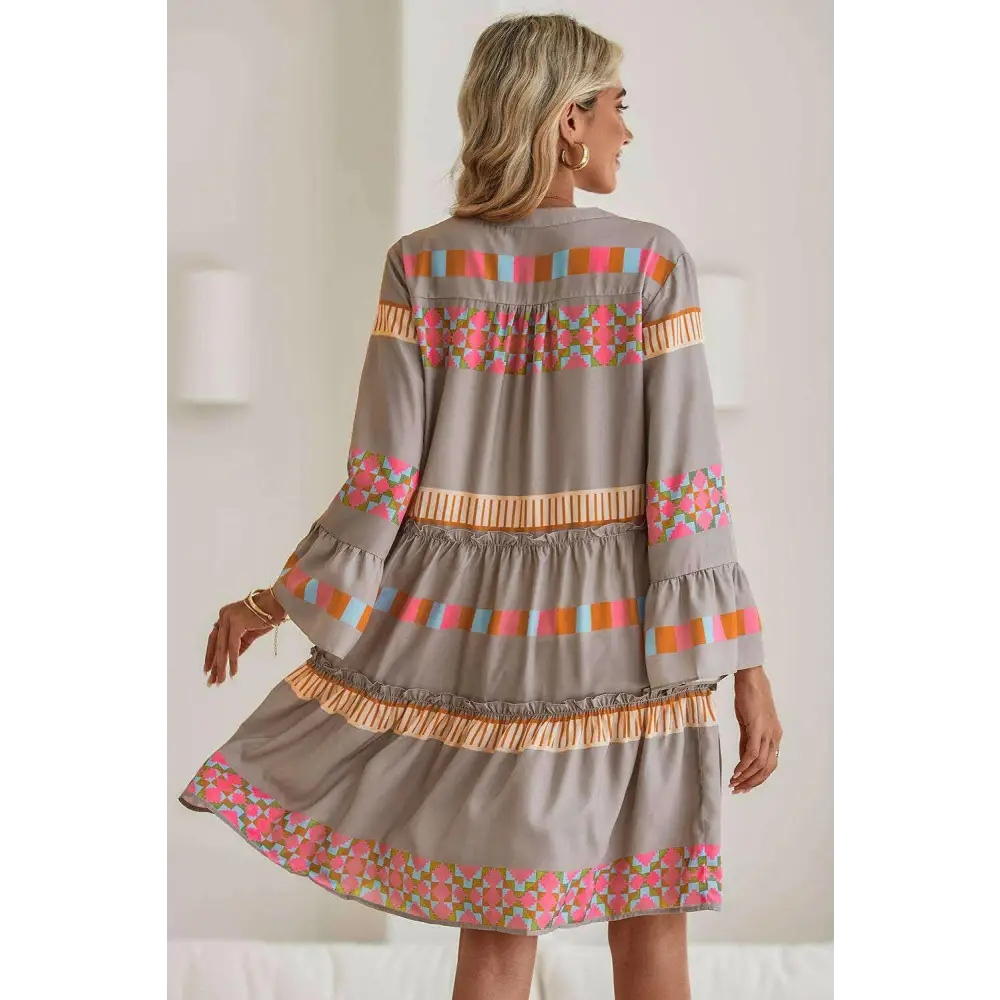 Boho charm mini dress elevates luxury fashion for women $58.97 100% polyester • this stunning mini dress showcases