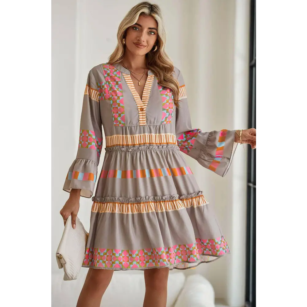 Boho charm mini dress elevates luxury fashion for women $58.97 100% polyester • this stunning mini dress showcases