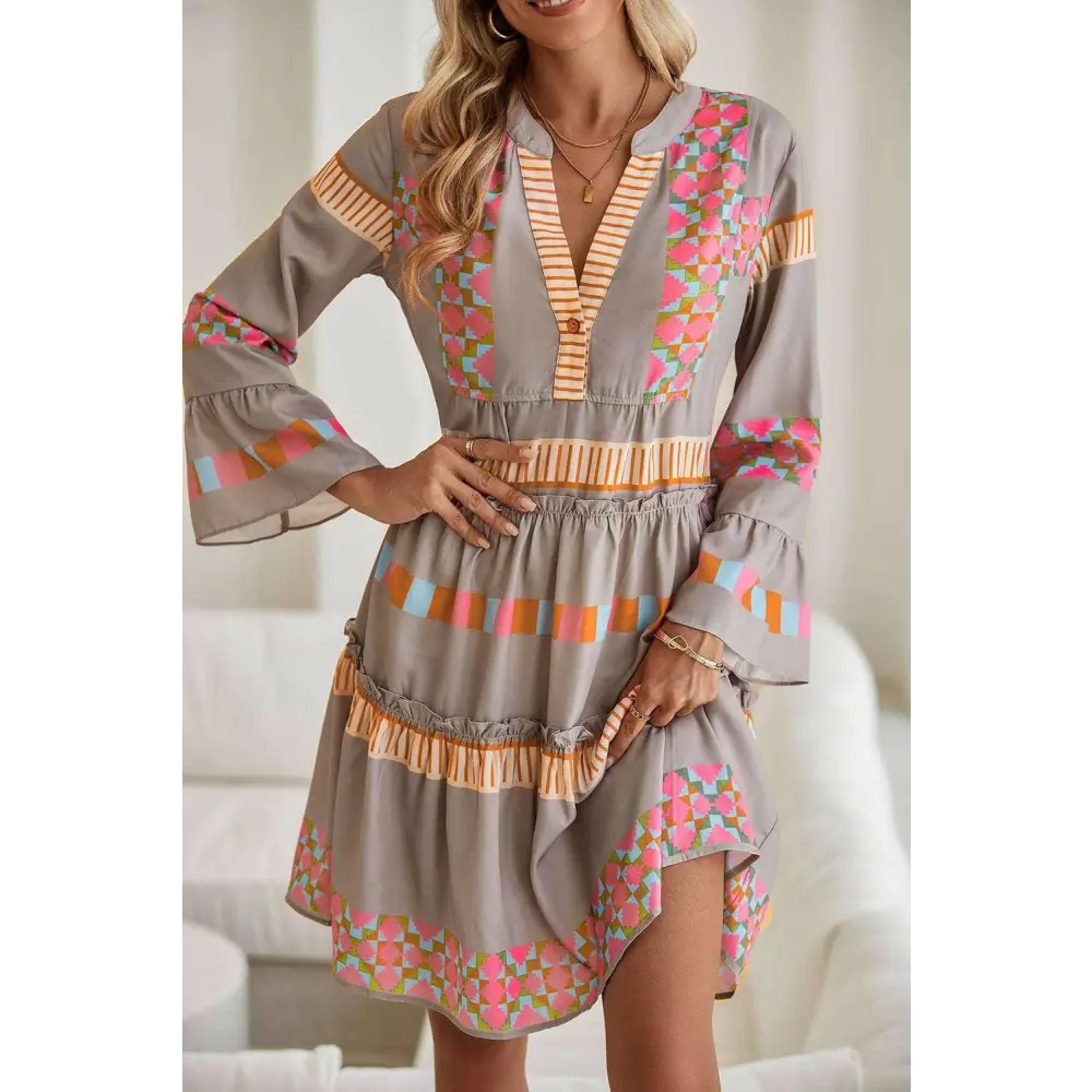 Boho charm mini dress elevates luxury fashion for women $58.97 100% polyester • this stunning mini dress showcases