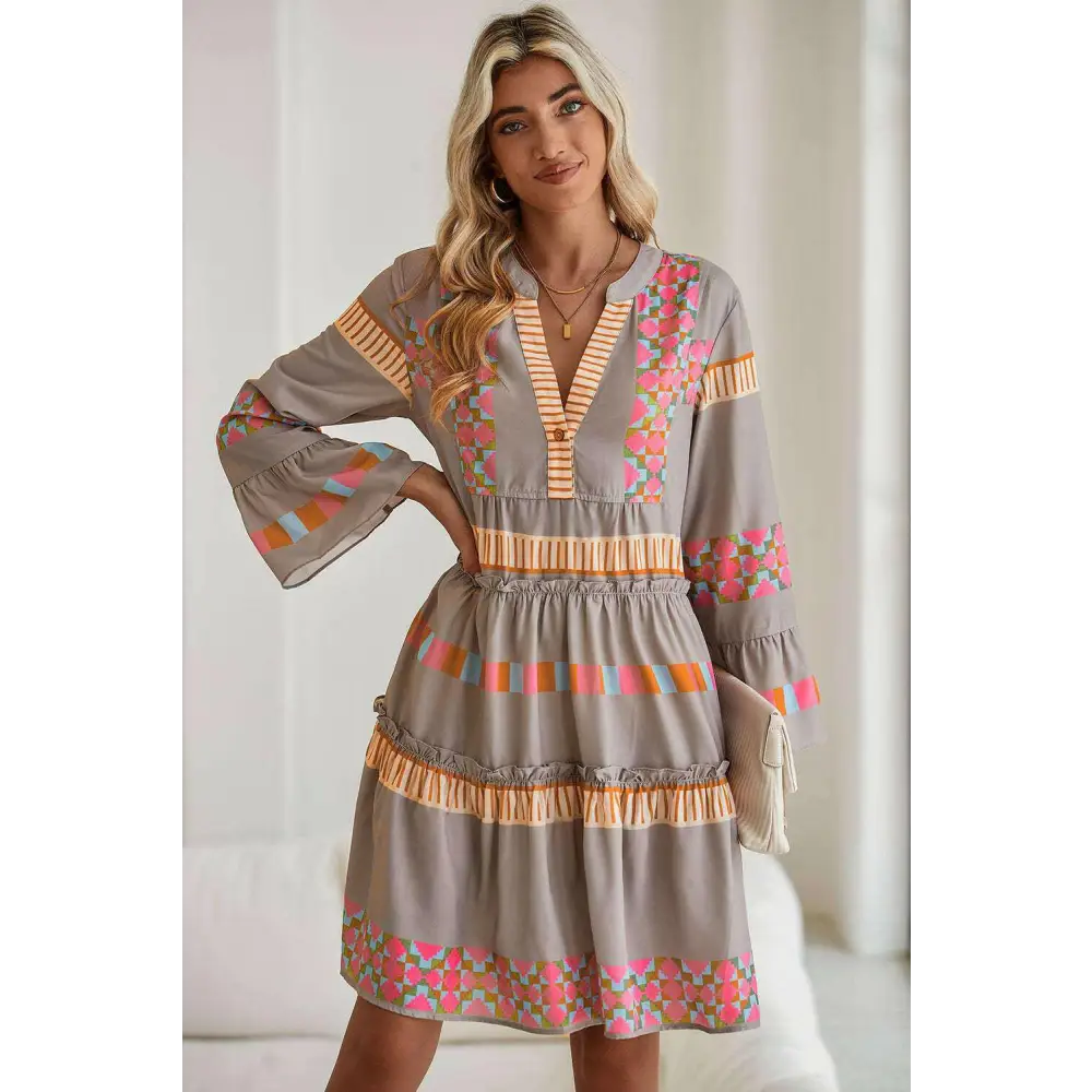 Boho charm mini dress elevates luxury fashion for women $58.97 100% polyester • this stunning mini dress showcases