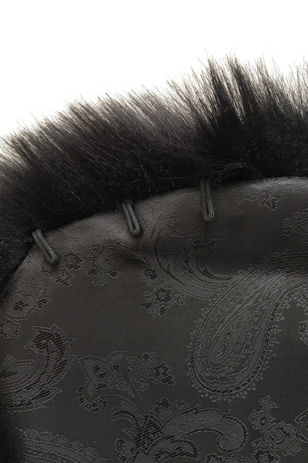 Black Faux Fur Wrap (Serena Blk01)