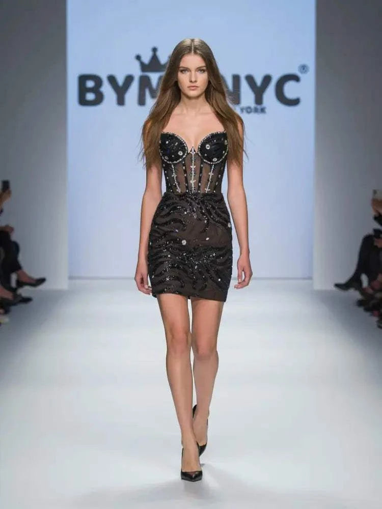 Black Mini Party Dress TRIBECA: Prêt-à-Porter Line BYMANYC ® New York