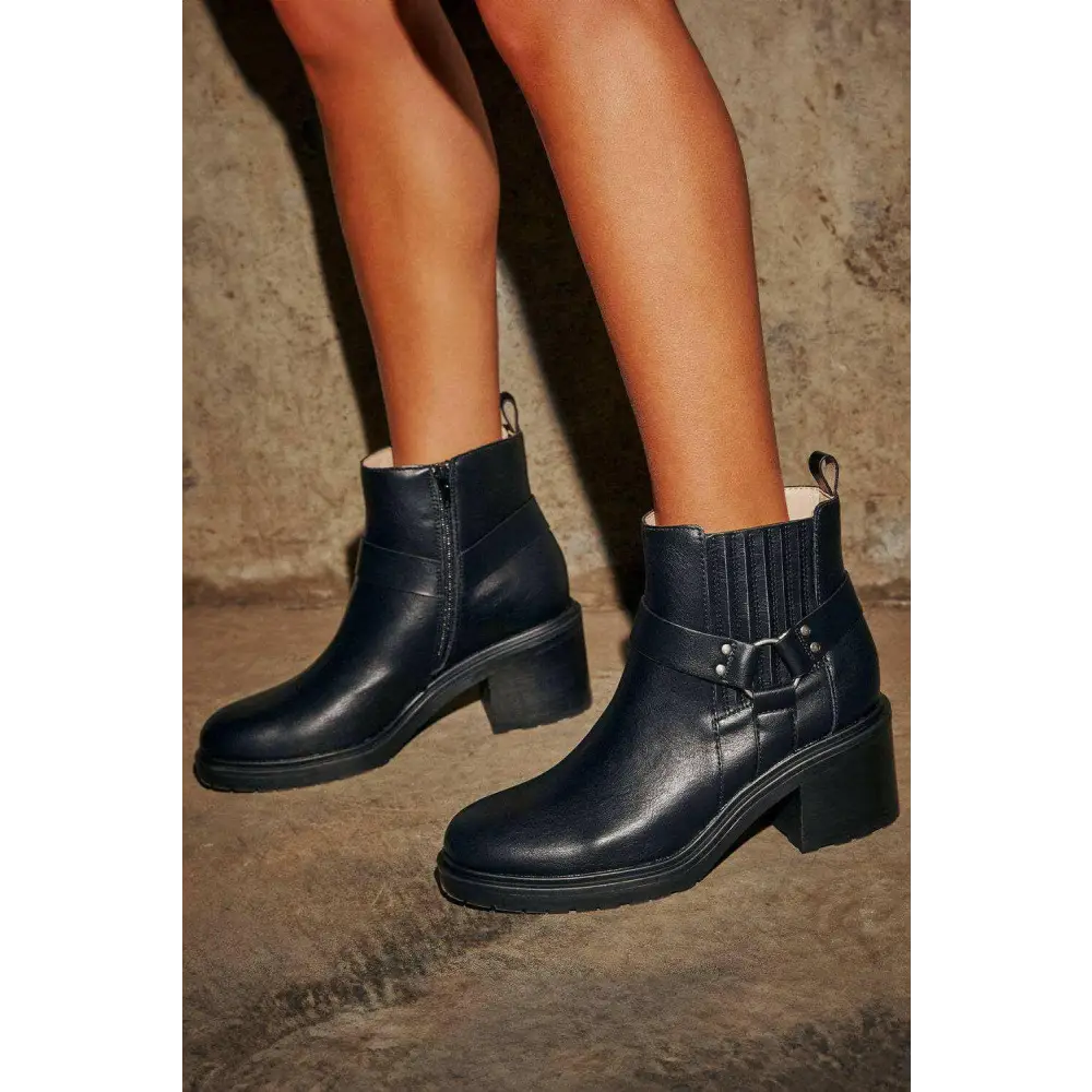 Chic black ankle boots for luxury fashion and timeless style $50.64 step out in unparalleled style with these black