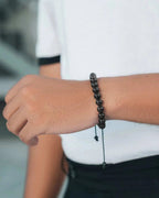 Black Tourmaline Beaded Bracelet - Bali - Maven Couture IncBeaded Bracelet