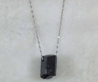 Black Tourmaline Rough Pendant (1pc) - Maven Couture IncJewelries