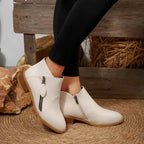 Block Heels Ankle Boots