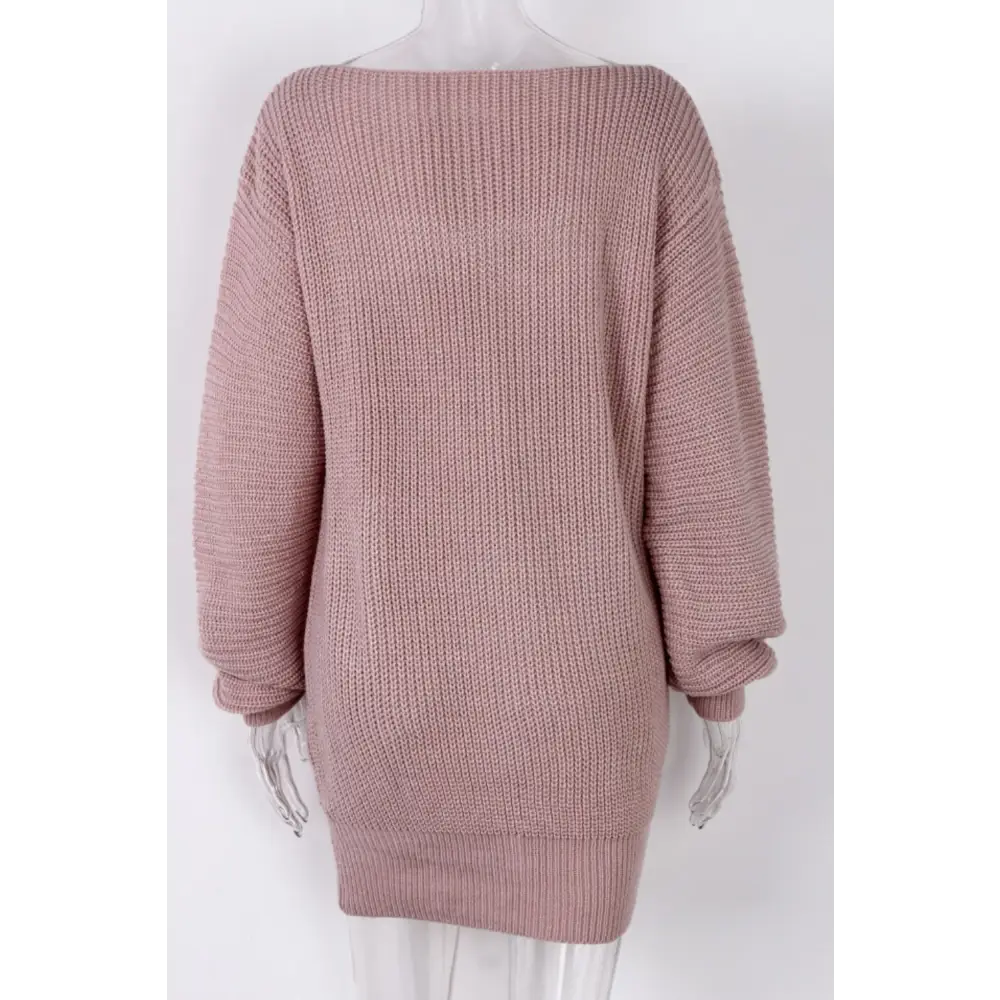 Boat neck long sleeve mini sweater dress in luxury fashion for women $32.99 experience the elegance of a basic style