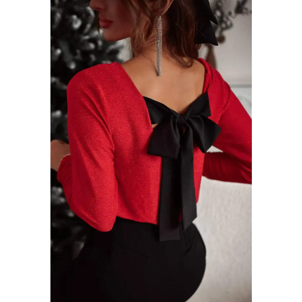 Elegant backless bow top elevates luxury fashion for women $31.12 immerse yourself in elegance with this exquisite bow