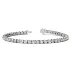 6.00 CTW AGI Certified Lab Grown Diamond Tennis Bracelet – 14K White Gold Overlay - Maven Couture IncBracelets