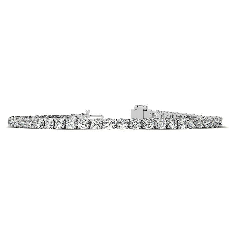 6.00 CTW AGI Certified Lab Grown Diamond Tennis Bracelet – 14K White Gold Overlay - Maven Couture IncBracelets