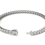 6.00 CTW AGI Certified Lab Grown Diamond Tennis Bracelet – 14K White Gold Overlay - Maven Couture IncBracelets