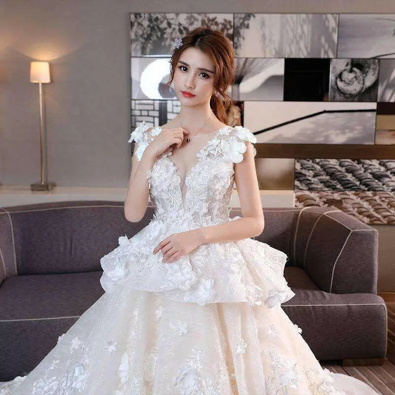 Timeless lace wedding dress in luxury fashion for women $210.99 fabric lace * url(#default#vml) / }o\ url(#default#vml)