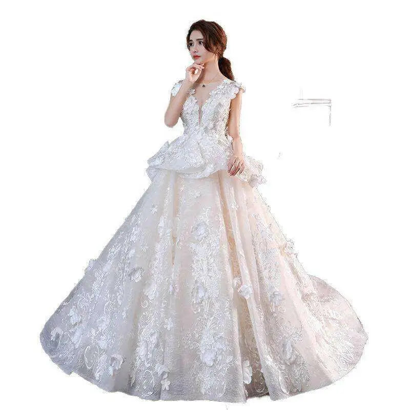 Timeless lace wedding dress in luxury fashion for women $210.99 fabric lace * url(#default#vml) / }o\ url(#default#vml)