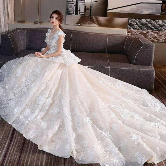 Timeless lace wedding dress in luxury fashion for women $210.99 fabric lace * url(#default#vml) / }o\ url(#default#vml)