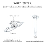 Brilliant Cut Certified Lab Grown Diamond Promise Ring For Her