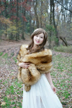 Brown Fur Shawl (Lilian LBrw02)