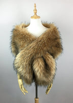 Brown Fur Shawl (Lilian LBrw02)