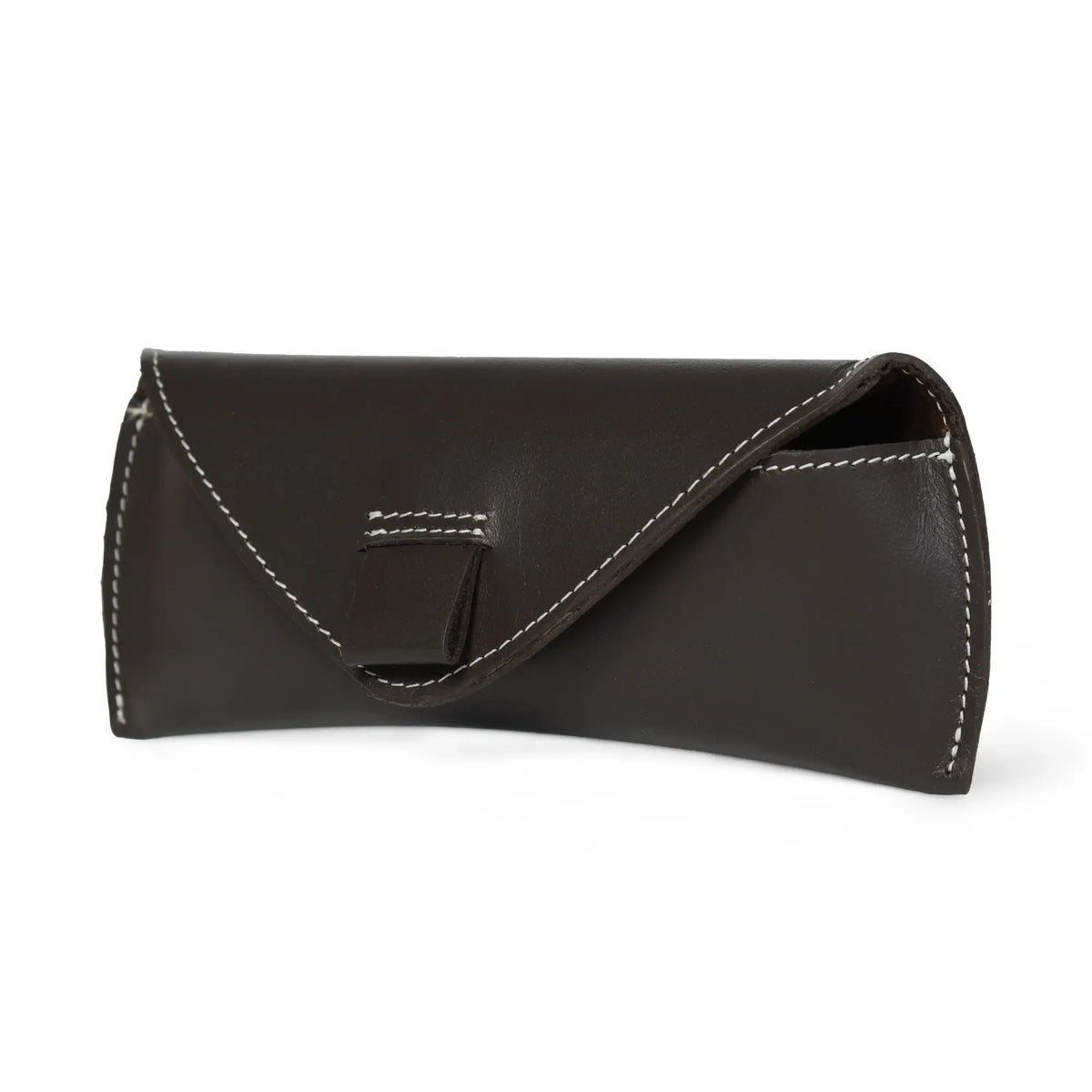 Brown Guard Leather Sunglass Case
