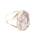 Brown Ocean Jasper Slab Golden Cuff Bracelet - Maven Couture IncBracelets