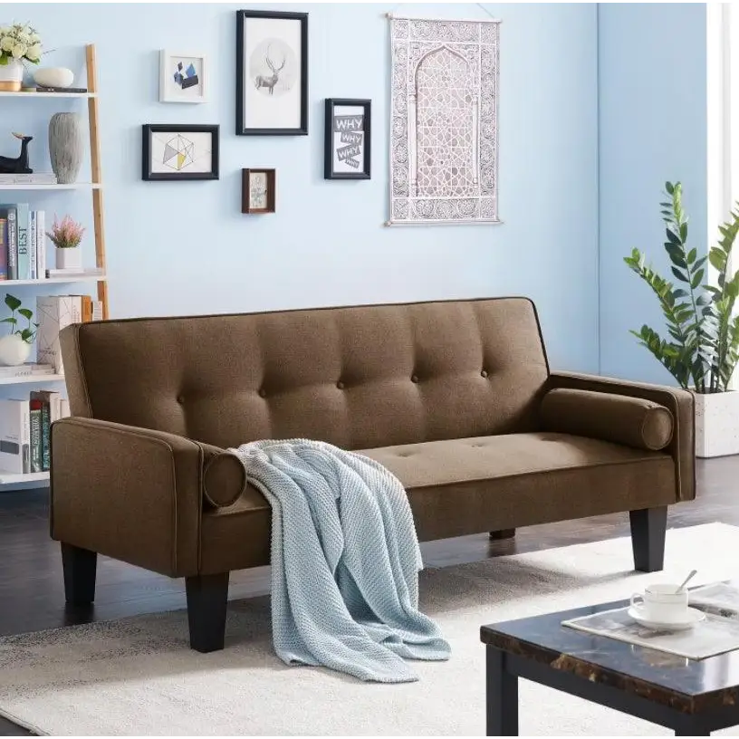 Luxury button tufted sofa elevates living room aesthetics with style $585 furniture product product information product