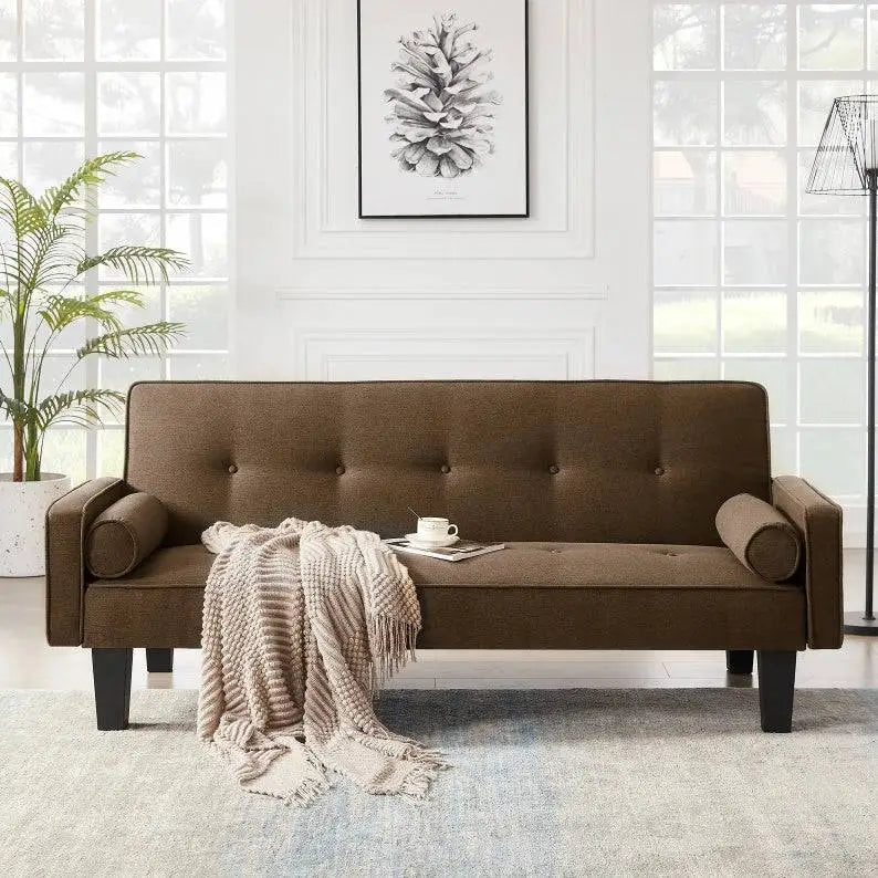 Luxury button tufted sofa elevates living room aesthetics with style $585 furniture product product information product