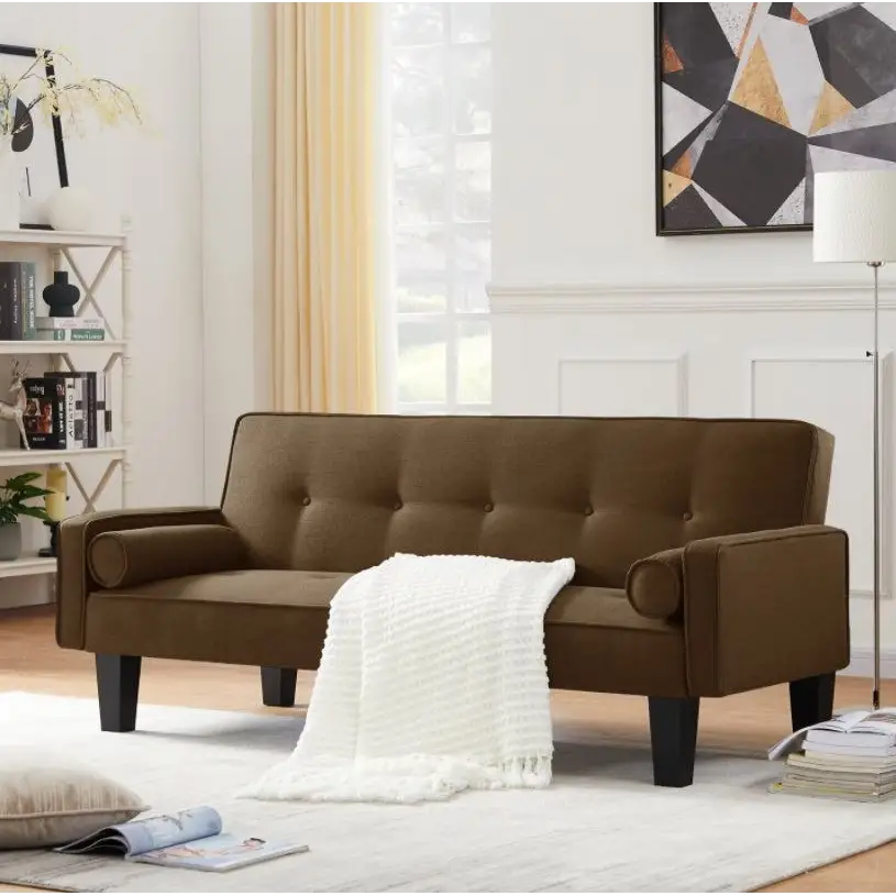 Luxury button tufted sofa elevates living room aesthetics with style $585 furniture product product information product