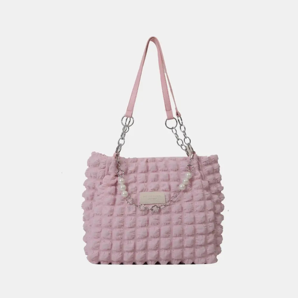 Bubble textured tote bag elevates luxury fashion for women effortlessly $20.99 bag medium polyester imported product