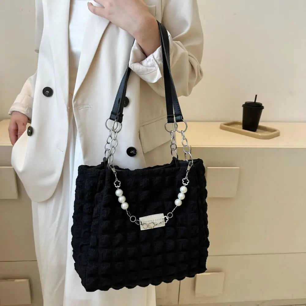 Bubble textured tote bag elevates luxury fashion for women effortlessly $20.99 bag medium polyester imported product