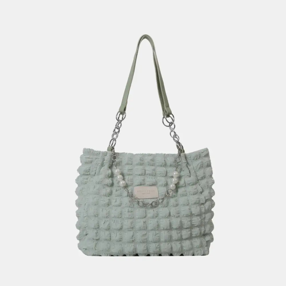 Bubble textured tote bag elevates luxury fashion for women effortlessly $20.99 bag medium polyester imported product