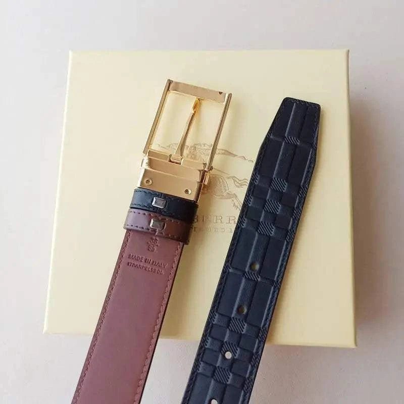 Burberry Leather Vintage Belt 'Black' - Maven Couture Inc