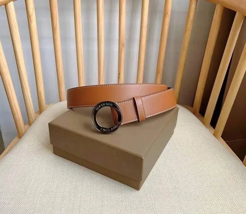 Burberry Leather Vintage Belt 'Brown' - Maven Couture Inc