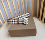 Burberry TB Belt E-Canvas & Leather Vintage - Maven Couture Inc