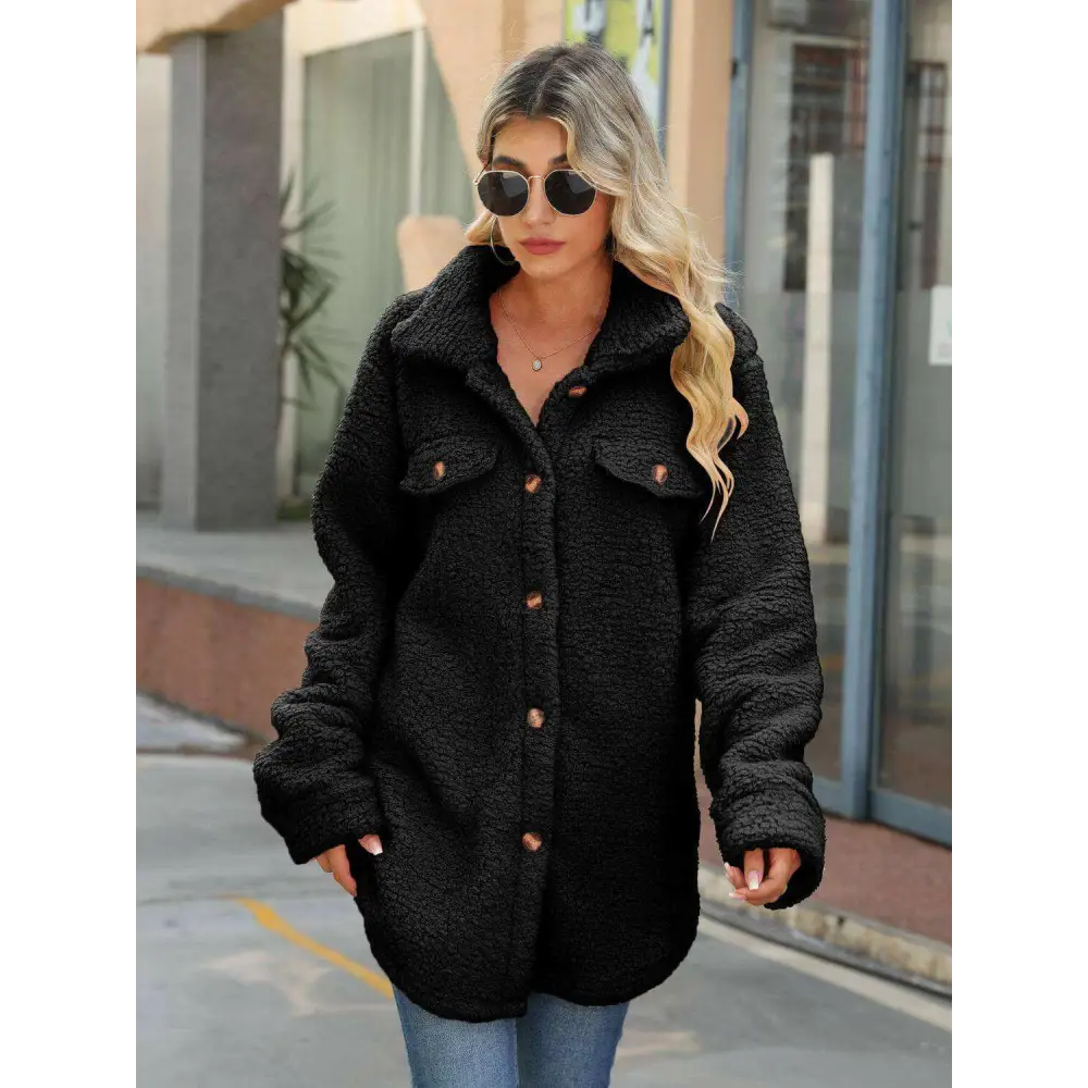 Elevate your wardrobe with the elegant collared coat for luxury fashion $29 buttoned for a sophisticated touch