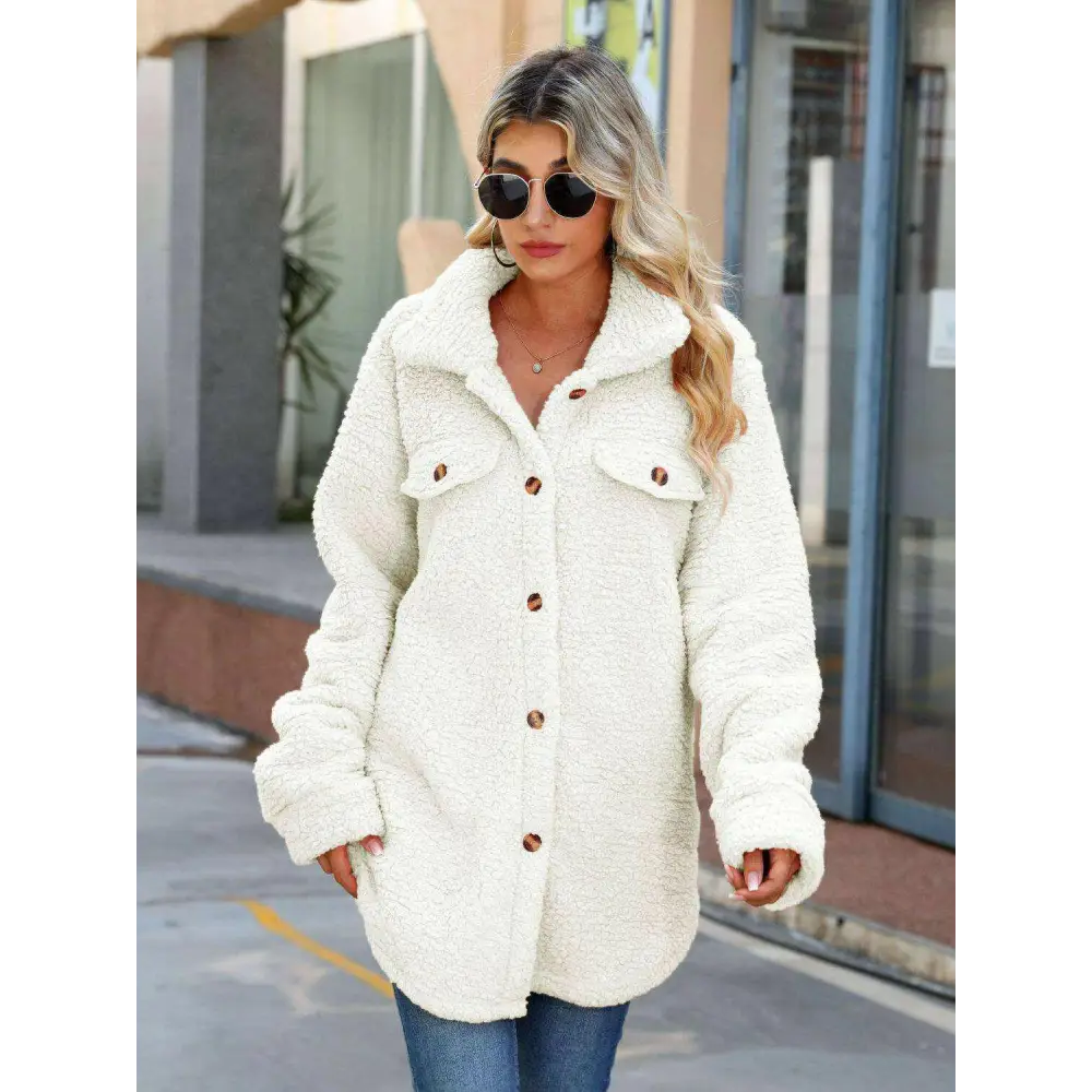 Elevate your wardrobe with the elegant collared coat for luxury fashion $29 buttoned for a sophisticated touch