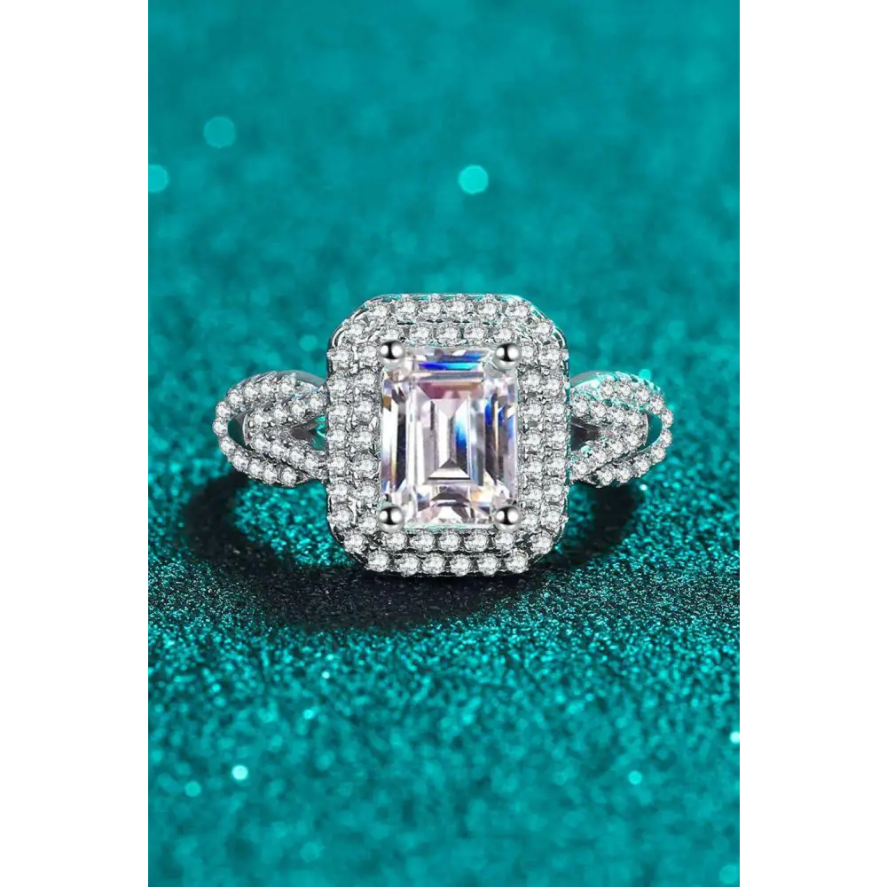 Exquisite shine 2 carat moissanite ring in exclusive luxury fashion $289 indulge in the exquisite elegance