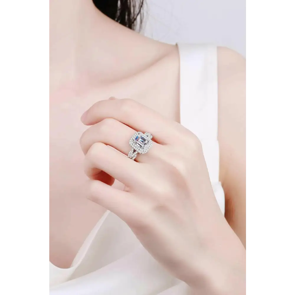 Exquisite shine 2 carat moissanite ring in exclusive luxury fashion $289 indulge in the exquisite elegance