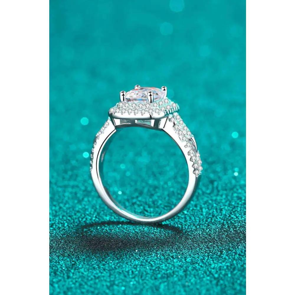 Exquisite shine 2 carat moissanite ring in exclusive luxury fashion $289 indulge in the exquisite elegance