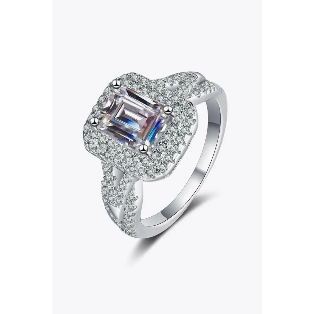 Exquisite shine 2 carat moissanite ring in exclusive luxury fashion $289 indulge in the exquisite elegance