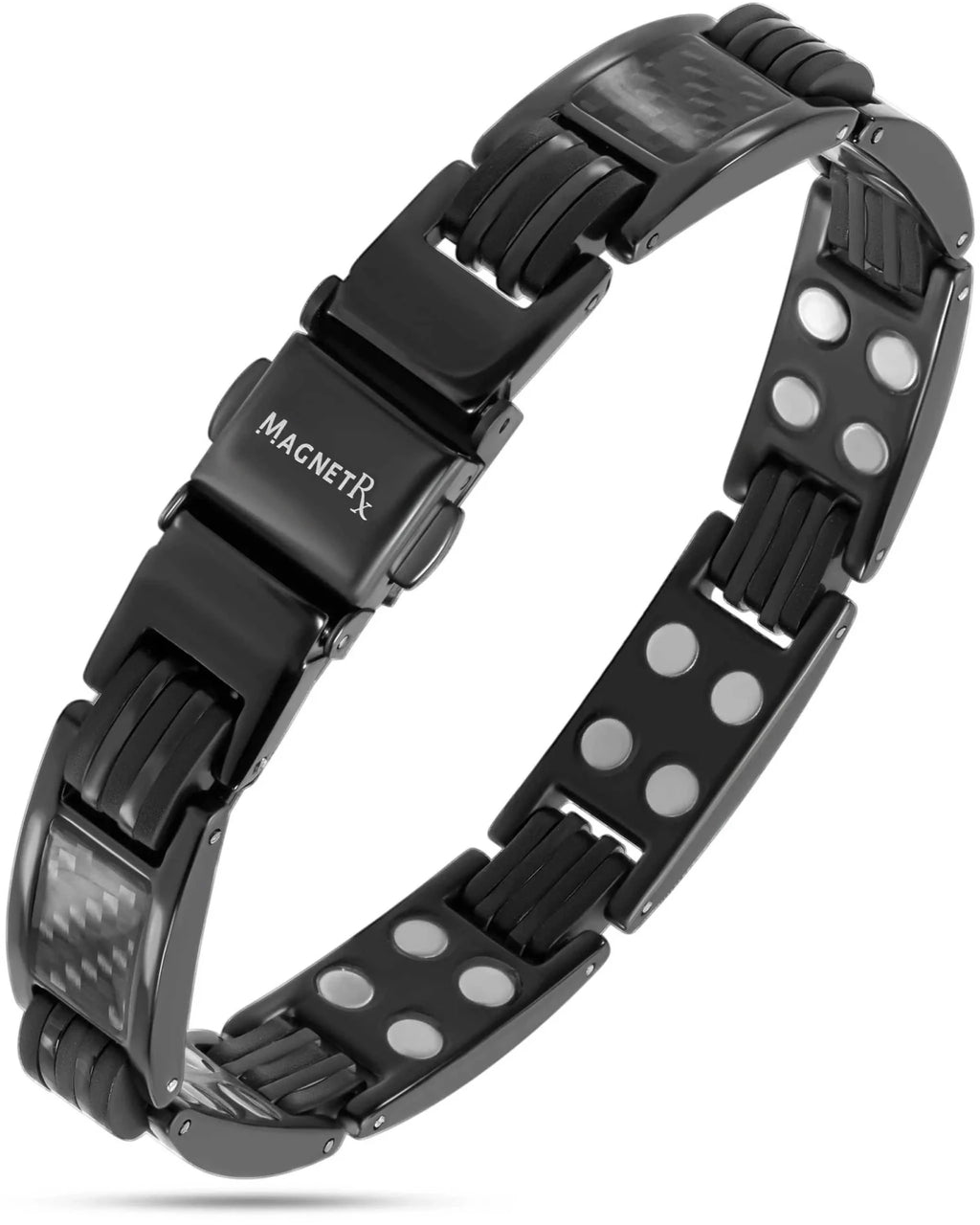 Carbon Fiber Magnetic Bracelet for Men (Black) - Maven Couture IncBracelet
