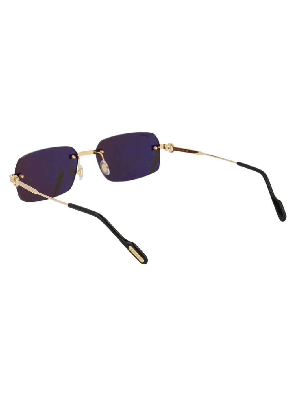 CARTIER Sleek Gold Metal Sunglasses for Men - Maven Couture IncSUNGLASSES