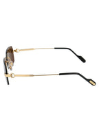 CARTIER Sleek Gold Metal Sunglasses for Men - Maven Couture IncSUNGLASSES